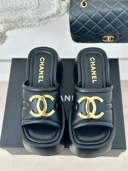 CNL Women Leather Platform Sandal 0724062801