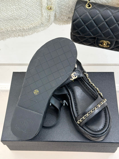 CNL Diamond chain thick-soled platform sandals 0725031110