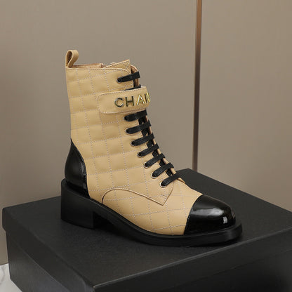 CNL fashion diamond leather short boots Martin boots 0724101706