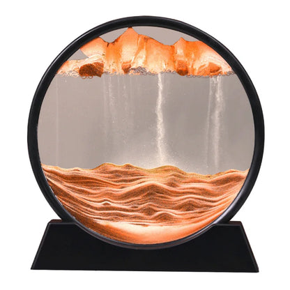 Dynamic hourglass decoration for luxurious gifts in the family living room