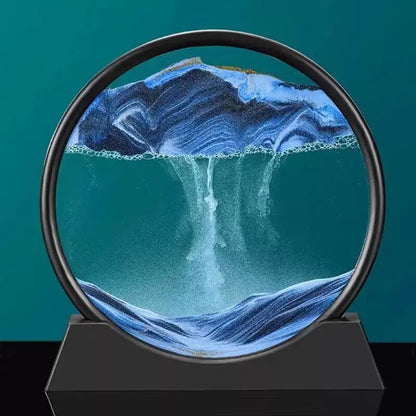 Dynamic hourglass decoration for luxurious gifts in the family living room