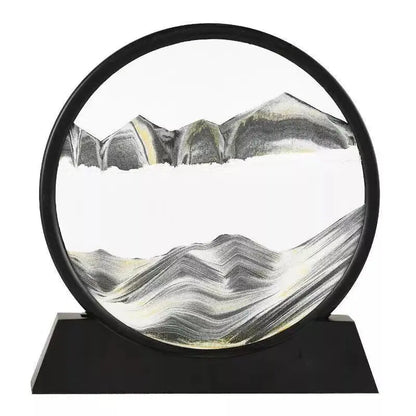 Dynamic hourglass decoration for luxurious gifts in the family living room