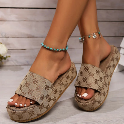 Women's Summer Fashion Trend Lightweight Platform for Slippers 1025073103
