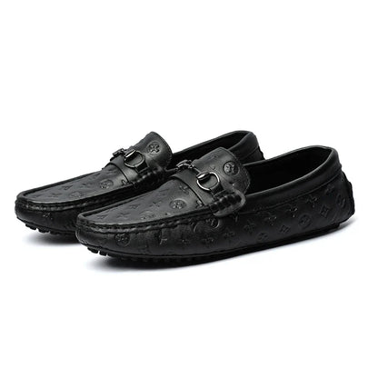 Fashion Men's Loafers Round Toe Caps Italian Handmade Shoes 1025073105