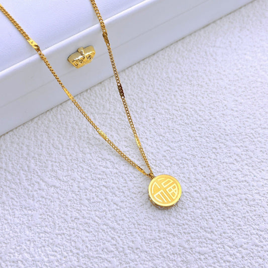 Titanium steel OSI necklace 2025081312
