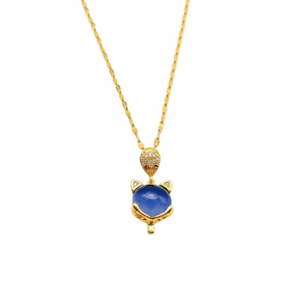 Fox collarbone necklace 2025081303