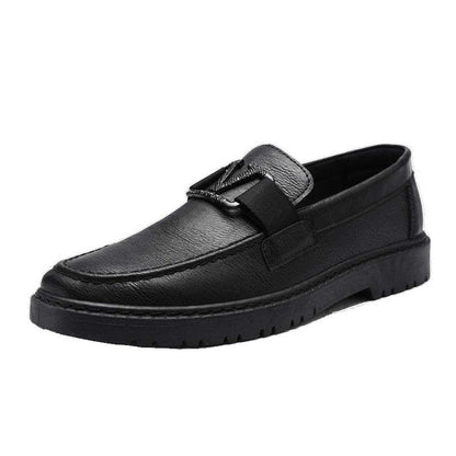 Versatile Bean Shoes Men'S 2025 Spring New Korean Style Casual Leather Shoes 1025072901
