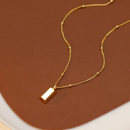 Fashionable cube necklace 2025081104