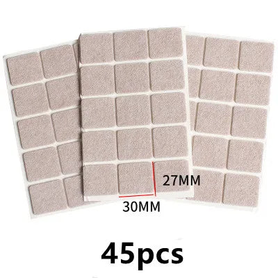 72 piece self-adhesive felt chair leg round bottom anti slip pad set
