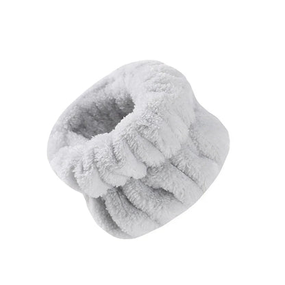 Solid color ultra-fine fiber water absorbing hair accessory headscarf, handmade makeup