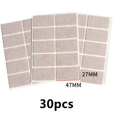 72 piece self-adhesive felt chair leg round bottom anti slip pad set