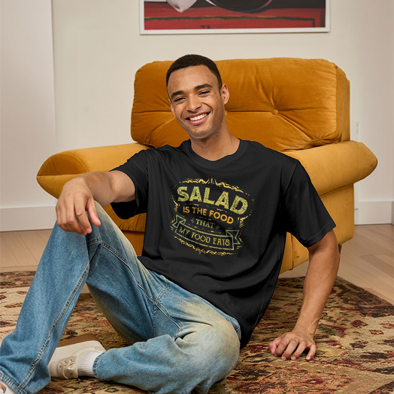 Salad Is The Food That My Food Eats Geek T-Shirt